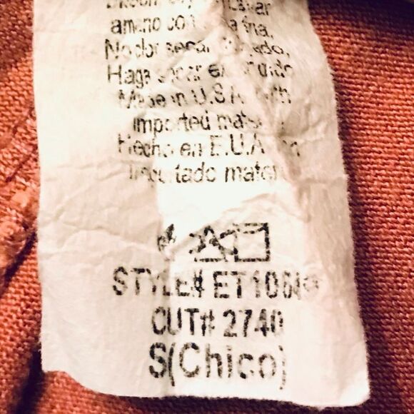 Easel Ruffle Sleeve Open Tie-Back Top Women's Size Small Pink Scoop Neck - Picture 7 of 10